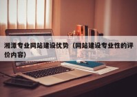 湘潭专业网站建设优势（网站建设专业性的评价内容）